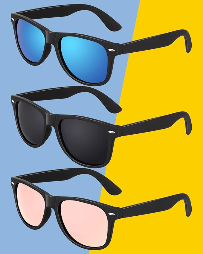 CGID Sunglasses Men Womens Polarized Lightweight Retro Black Shades UV400 Driving Fishing Golf