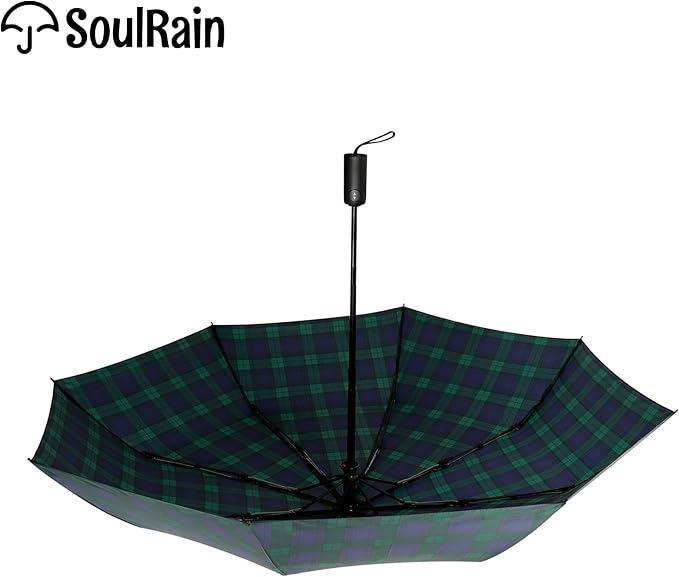 SoulRain Travel Umbrella - Compact Umbrella for Rain - Perfect Large Auto Folding Umbrella - Ideal Car umbrella, Small umbrella, and Travel Companion