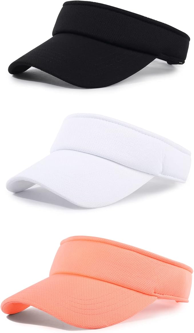 Sun Visor Hat Adjustable Velcro Outdoor Sports Cap for Men Women Adults