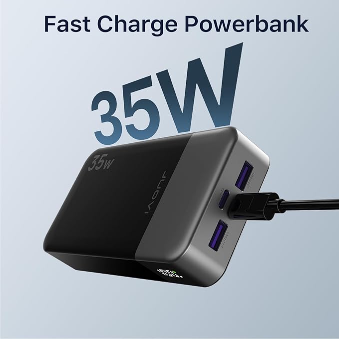 Portable Power Bank 20000mAh, 35W Portable Charger, Battery Pack Fast Charging, PD3.0 QC4.0 Phone Battery Pack with LED Display for iPhone 16 15 14, Galaxy, Tablet, Switch, etc