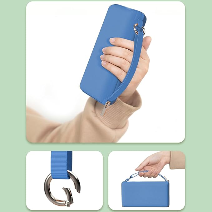 Windproof Mini Travel Folding Umbrella - UPF 50+ Sun & Rain Protection, Small Compact Lightweight Design Fits in Pocket or Bag, Eco-Friendly Fabric Wallet Umbrella for Commuter, Men Women Boys Girls