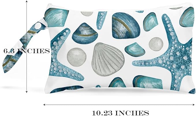 Wet Bag, Wet Dry Bag, Wet Bag for Swimsuit, Travel, Beach, Pool, Diapers, Dirty Yoga Gym Clothes, Toiletries, Makeup Bag, Waterproof Reusable Cute Beach Bag Bee Flower Decor, 2 Pcs Set.