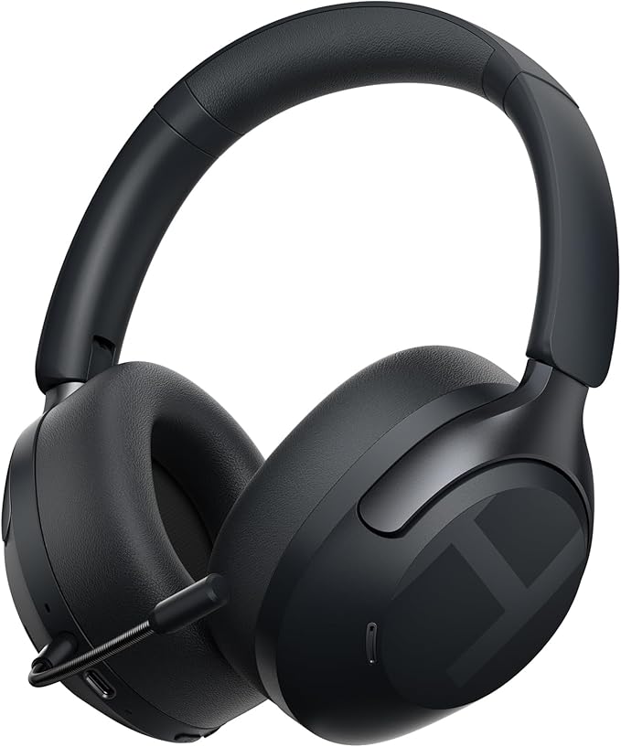 HAYLOU S40 Noise Cancelling Headphones Over Ear, 50dB Hybrid ANC with Multiple Modes, LDAC Hi-Res Wireless Audio, 90H Playtime, Custom EQ via App, Bluetooth 6.0 Multipoint Connect, 5 HD Mics Call