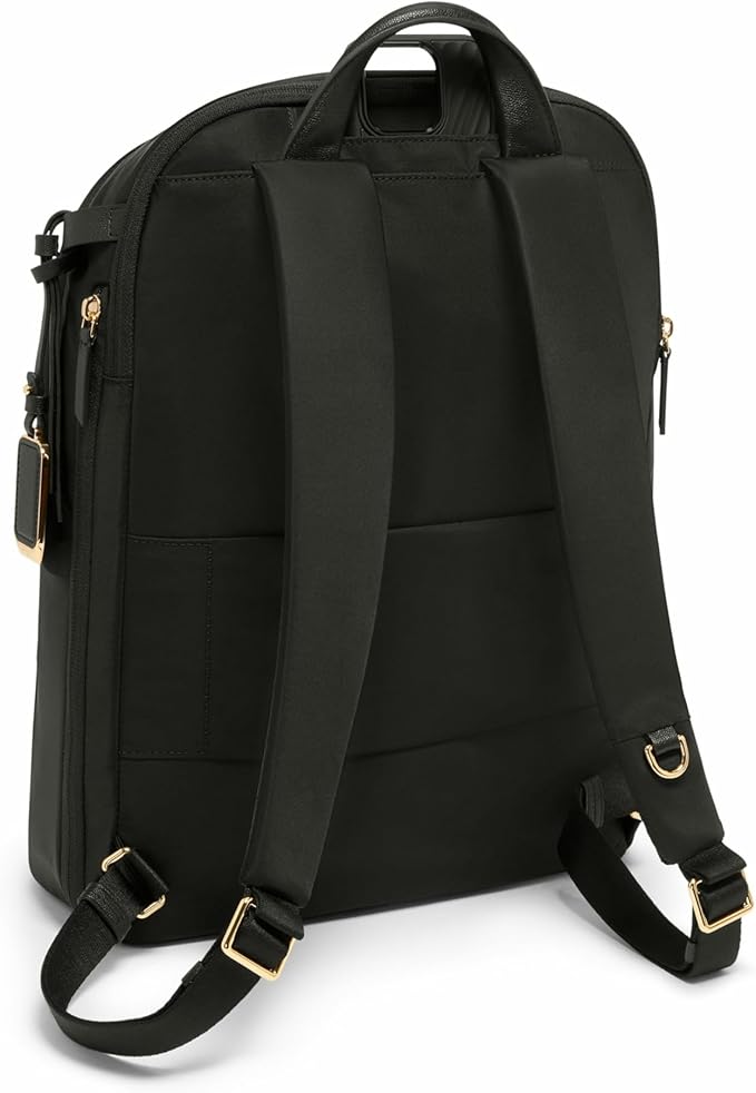 TUMI - Voyageur Montana Backpack - Stylish Travel Backpack for Women - For Business, Work - Fits up to 16" Laptops - Black/Gold