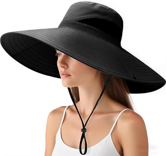 Super Wide Brim Fishing Hat for Men and Women,UPF50+ Waterproof Bucket Hat for Fishing, Hiking, Camping