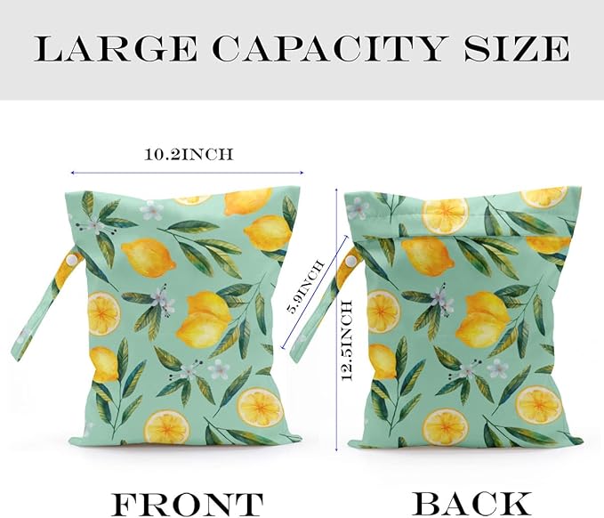 2 Pcs Wet Bag, Wet Dry Bag, Wet Bag for Swimsuit, Travel, Beach, Pool, Diapers, Dirty Yoga Gym Clothes, Toiletries, Makeup Bag, Rainbow Heart Decor for Women s Birthday Tie Dye Pattern.