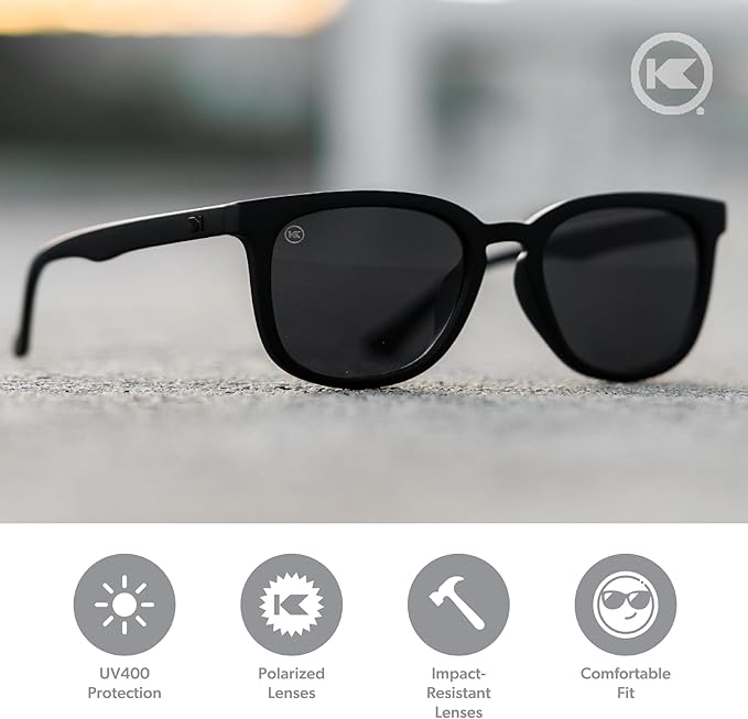Knockaround Paso Robles Polarized Sunglasses for Women & Men - Impact Resistant Lenses & Full UV400 Protection