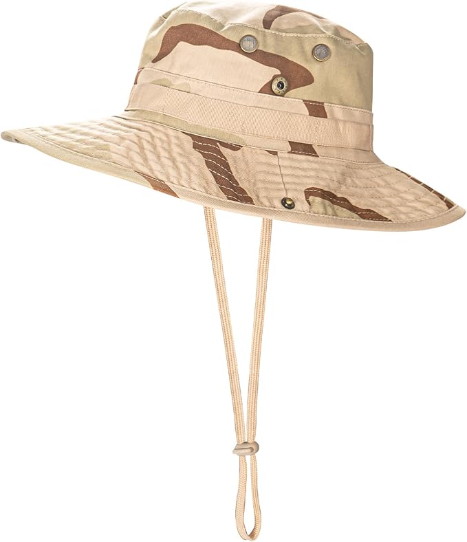 Sun Hats for Men Women Boonie Hat UPF 50+ Bucket Hat Wide Brim UV Protection Fishing Hiking Safari Outdoor Hats