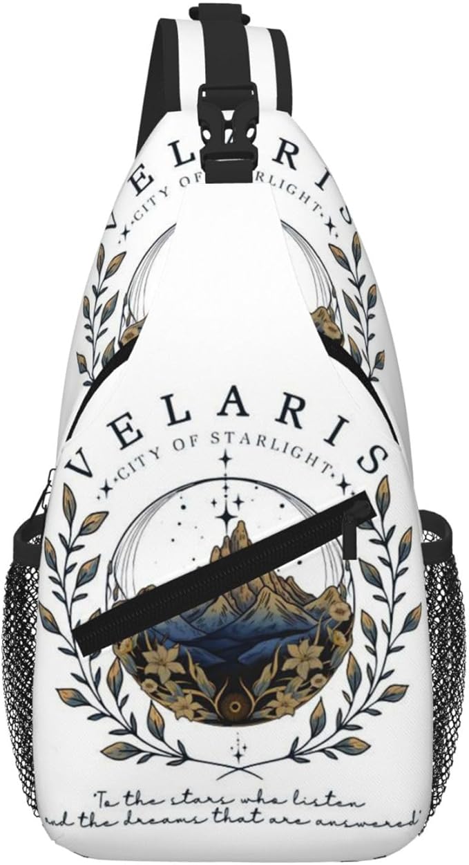Velaris City Of Starlight Crossbody Bag Trendy Sling Bag Bakpack Casual Chest Bags Daypack For Hiking Walking Travel Running(3)