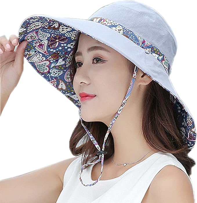 Outdoor UV Sun Protection Waterproof Breathable Face Neck Flap Cover Folding Sun Hat for Men/Women