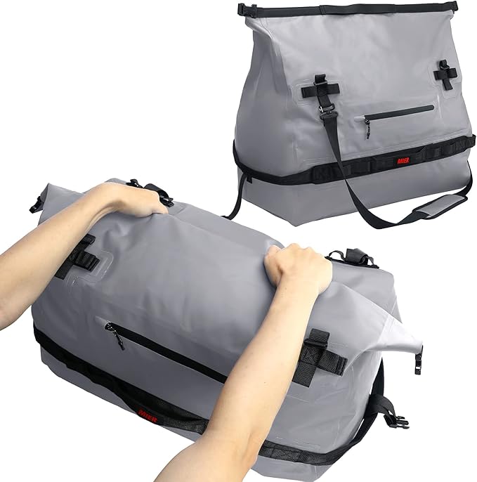 MIER Large Waterproof Duffel Bag Rolltop Dry Backpack Duffle Bags for Kayaking, Rafting, Boating, Swimming, Camping, Travel, Gym, Beach, 60L/80L