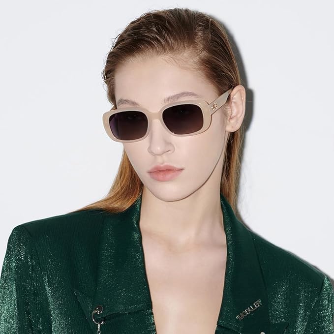 BOLON Men Women Retro 90’s Vintage Y2K Trendy Rectangle Polarized Sunglasses, Exclusive Eyewear Brand of EssilorLuxottica