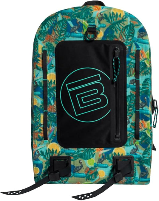 BOTE Highwater Backpack Waterproof Outdoor Zipper Dry Bag 28 Liter Capacity Molle Straps Fully Submersible Watersports Kayaking Fishing Hunting Boating