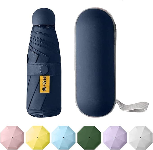 Super Compact Auto Umbrella - Your Lifetime Pocket Companion, UPF 50+ Sun & Rain Protection, Fits Any Purse, Lightweight Travel Essential