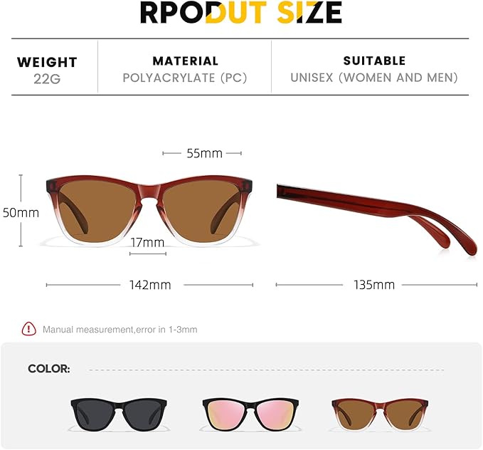 Sunglasses Womens Polarized Sunglasses for Mens Womens Retro Mirror Lens for Driving Fishing UV400 Protection