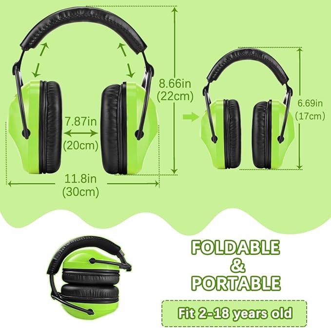 ZOHAN Kids Ear Protection 3 Pack,Kids Noise Canceling Headphone for Concerts, Monster Truck, Fireworks