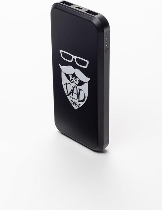 Mophie powerstation prime10 - Portable Power Bank with 10,000mAh Internal Battery, 18W USB-C PD Fast Charging, Charge 3 Devices Simultaneously, LED Power Indicator, Best Dad