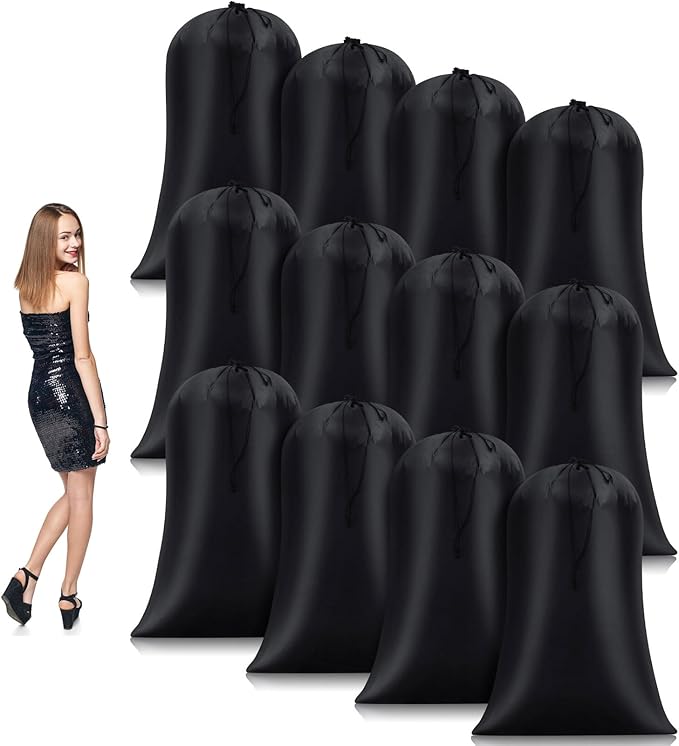 Nuanchu 12 Pcs 40 x 60 Extra Large Laundry Bag Giant Storage Laundry Reusable Multipurpose Bag for Damp Proof Luggage Suitcase Clothes Comforters Furniture Blankets Cover