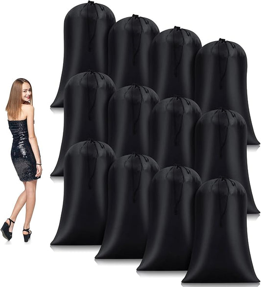 Nuanchu 12 Pcs 40 x 60 Extra Large Laundry Bag Giant Storage Laundry Reusable Multipurpose Bag for Damp Proof Luggage Suitcase Clothes Comforters Furniture Blankets Cover