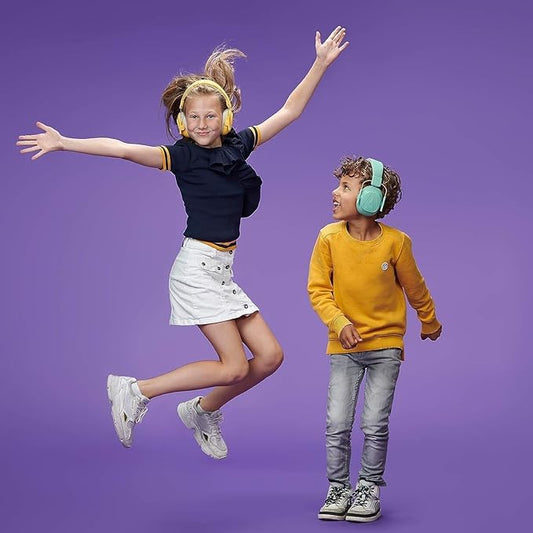 Alpine Muffy Kids - Hearing Protection - CE & ANSI Certified - Adjustable for Ages 3-16 years - Noise Cancelling Headphones - 25dB Sound Reduction Ideal for Protection and Concentration Aid - Yellow