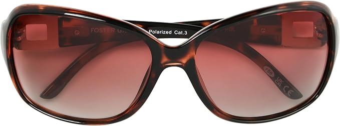 Foster Grant Polarized Sunglasses For Women, Brown Tortoise Shell Sunglasses