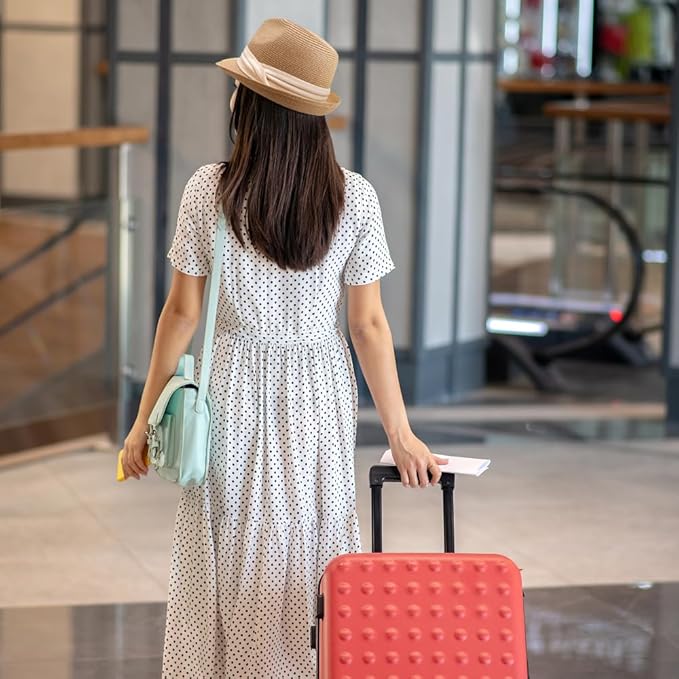 DRESHOW Women Straw Panama Hat Travel Fedora Beach Sun Hat Summer Wide Brim Straw Roll up Hat UPF 50+