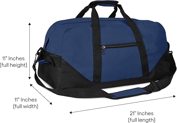 21" Large Duffle Bag with Adjustable Strap