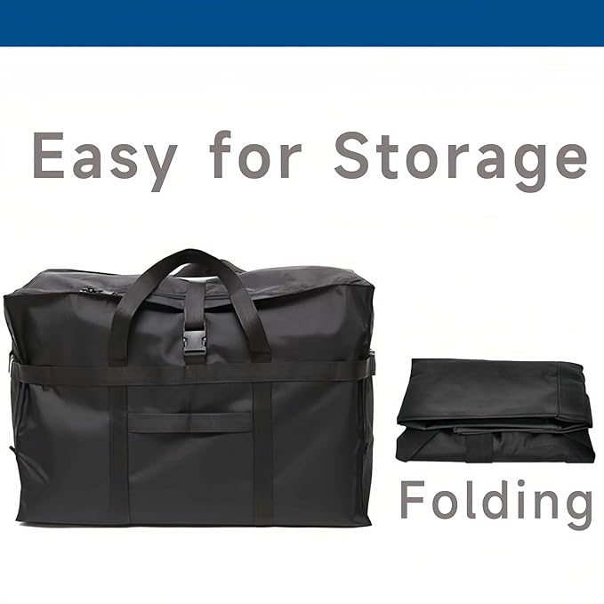 Arxus Large Duffel Bag, Waterproof Carry on Weekend Overnight Storage Bag over Luggage for Airline, Travel, Camping, Moving