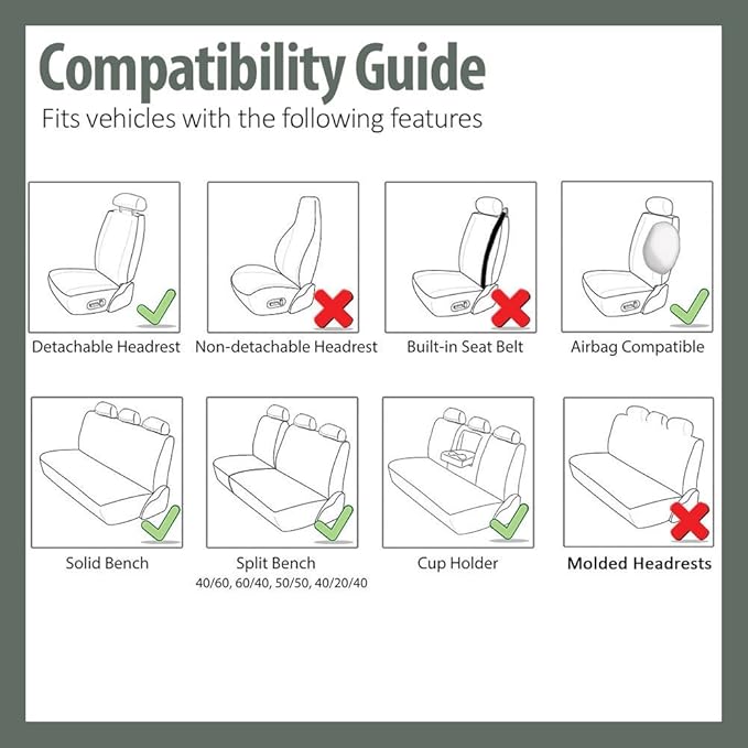 FH Group Automotive Car Seat Covers Rear Set Premium 3D Air Mesh Seat Covers, Airbag Compatible and Split Bench Cover Universal Fit Interior Accessories for Cars Trucks and SUVs - Yellow