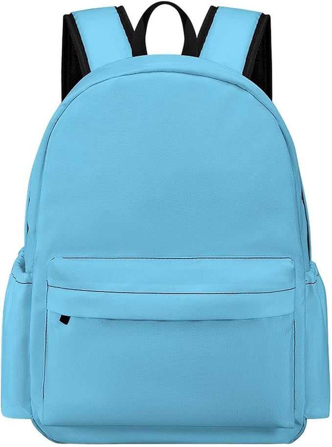 Sky Blue Backpack Adult Travel Daybag for Women Men College Backpack for Vacation Hiking Camping Bag