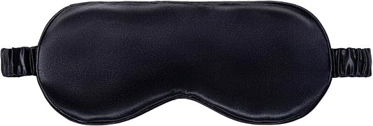 slip Pure Silk Sleep Mask - 100% Mulberry Silk, Ultra Soft & Comfortable, Blocks Light for Restful Sleep| Adjustable Strap for Perfect Fit, Gentle on Skin & Hair (Black - 1 Count Pack of 1)