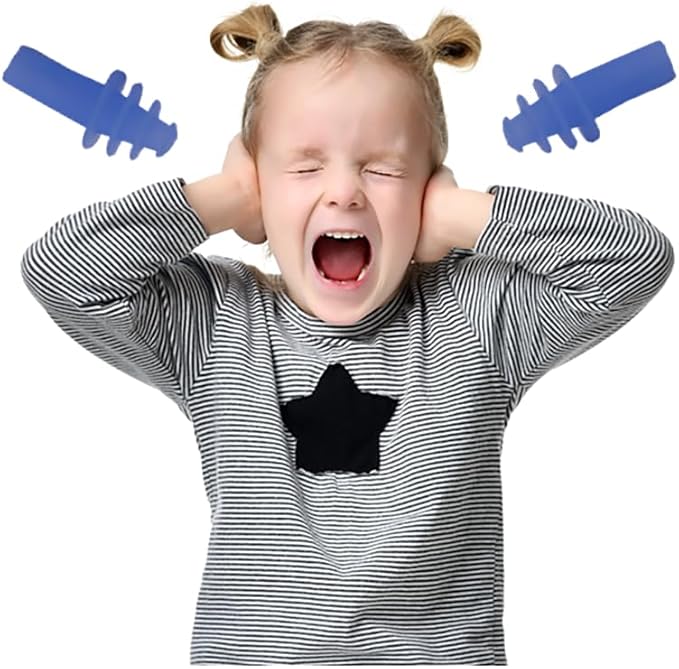 Ear Plugs Super Soft Comfortable, Helps Prevent Flight Ear Discomfort Safe Disposable Soft Latex Free Silicone Earplugs Kids (Small)