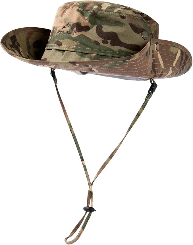 Oversize XL XXL Large Wide Brim Waterproof UPF 50+ Bucket Sun Summer Travel Fishing Hiking Fisherman Hat Detachable Chin