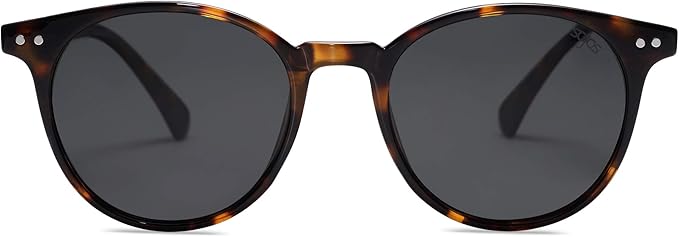 SOJOS Small Round Classic Polarized Sunglasses for Women Men Vintage Style UV400 Lens MAY SJ2113