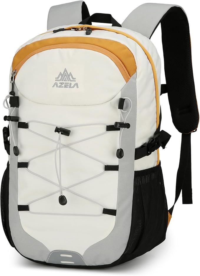 20L Small Waterproof Hiking Backpack with Chest Strap for Men Women, Lightweight Outdoor Daypack, Gray