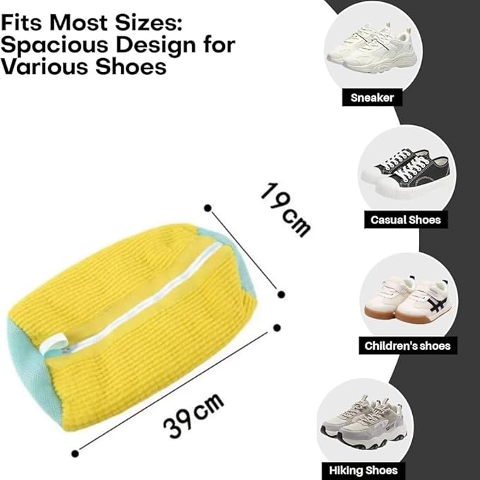 Laundry Shoe Bag | Shoe Washing Machine Bag | Reusable Laundry Shoe Bag for Washer And Dryer For All Shoe Types And Sizes (2)
