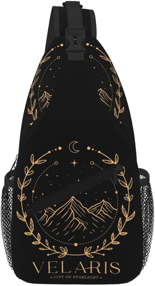 Velaris City Of Starlight Crossbody Bag Trendy Sling Bag Bakpack Casual Chest Bags Daypack For Hiking Walking Travel Running(6)