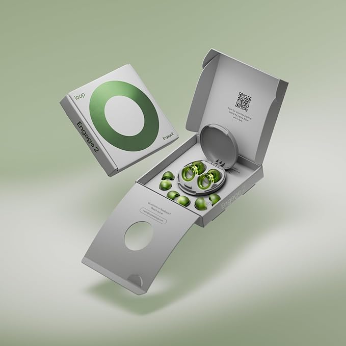 Loop Engage 2 Ear Plugs – Everyday Noise Relief with Clear Speech for Social Gatherings, Work, Conversation, Parenting & Noise Sensitivity – 16 dB Noise Reduction Earplugs