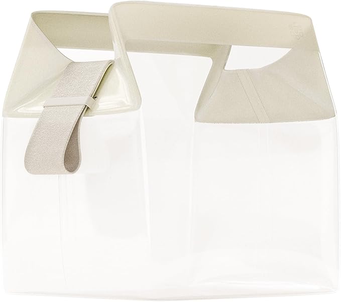 Cadence Parcel - Clear Kit with Magnetic Closure - Durable and Leak-Resistant Travel Toiletry Kit - Modular Design - Hygiene Bag for Travel Essentials - 2 Qt - Pebble