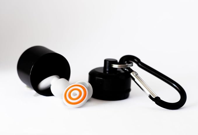 ROMI Ear Plugs for Sleeping & Snoring – 33 dB Noise Cancelling Silicone Earplugs for Concerts, Travel & Work – Reusable & Washable with Carrying Case + Adjustable Fit (4 Sizes XS/S/M/L)