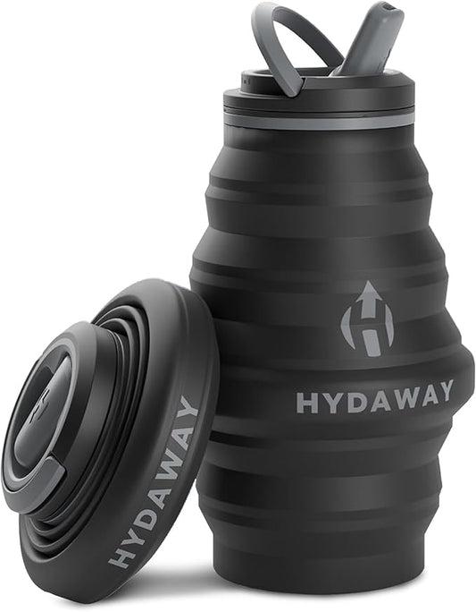 HYDAWAY 17oz Collapsible Water Bottle - BPA-Free, Leakproof, Lightweight, and Space-Saving - Perfect for Travel, Hiking, and Everyday Hydration