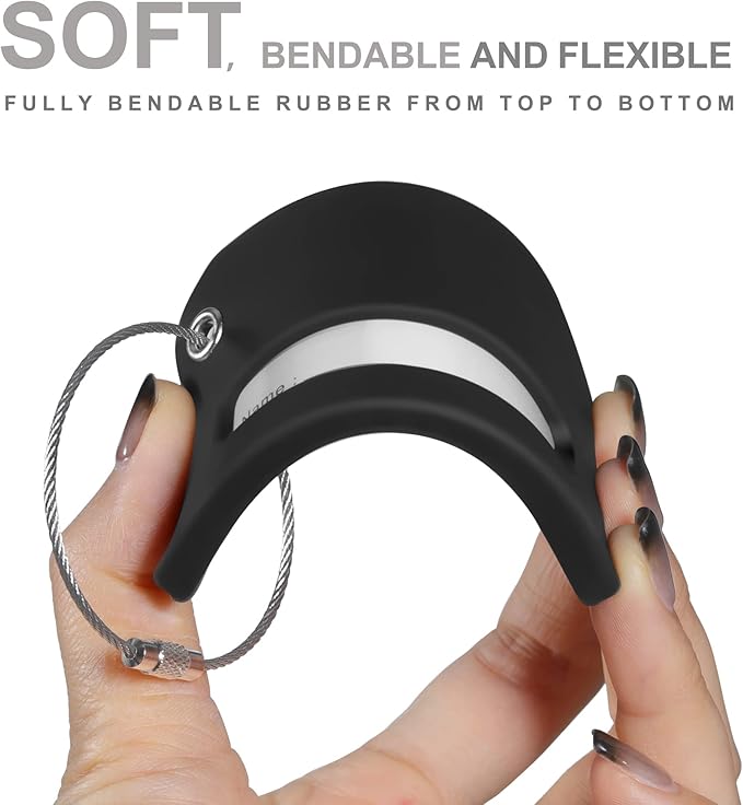 Gostwo 2 Pack Silicone Luggage Tags for Suitcases, 26 Initial Letter Baggage Labels Handbag School Bag Suitcase Instrument Tag with Stainless Steel Loop(Black)(Letter Y)