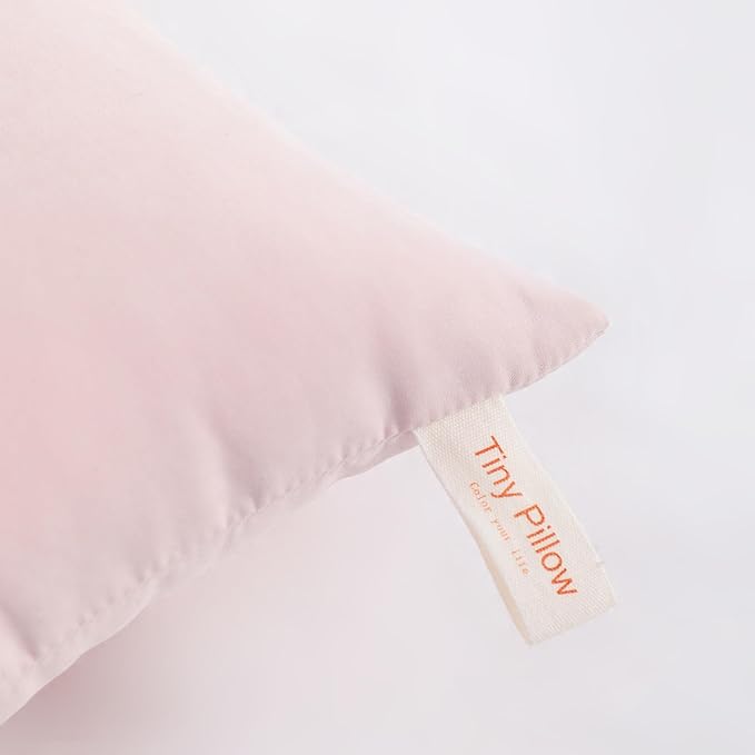 NTBAY Tiny Pillows, Down Alternative 7"x11" Microfiber Mini Pillows for Travel, Pets, Soft Machine Washable Small Pillows for Neck, Wrist, Lumbar and Knee, Pink