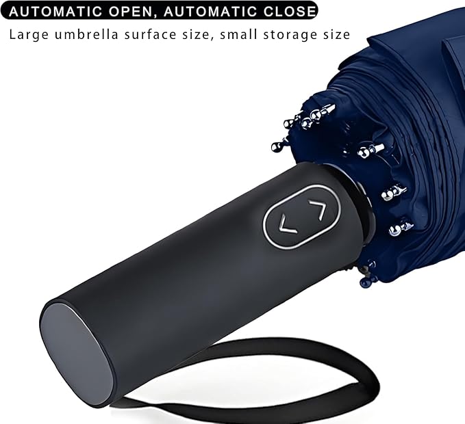 MRTLLOA 49/54/62 Inch Large Folding Golf Umbrella, Oversize Double Canopy Vented 10 Ribs Windproof Compact Travel Umbrellas for Rain