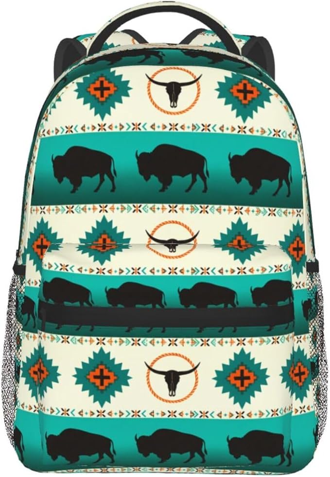 Native American Backpack for Men Women,Casual Travel Hiking Camping Backpacks Lightweight Bookbag