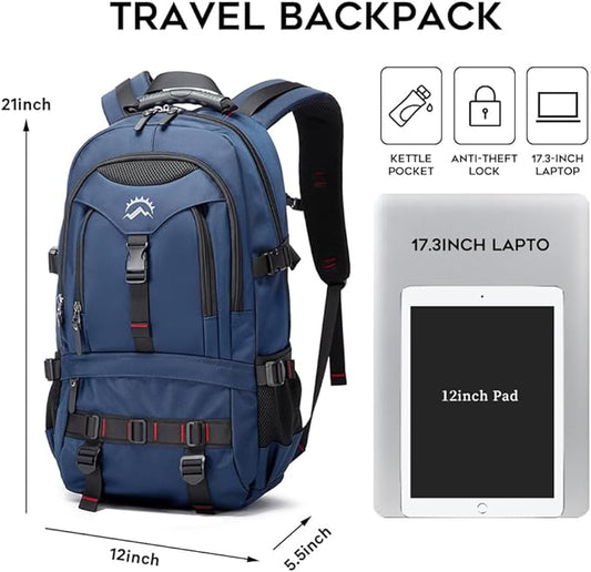 KAKA Travel Backpack Fight Approved with 17.3 inch Laptop Lackpack Compartment Outdoor Duffle Bag for men and women