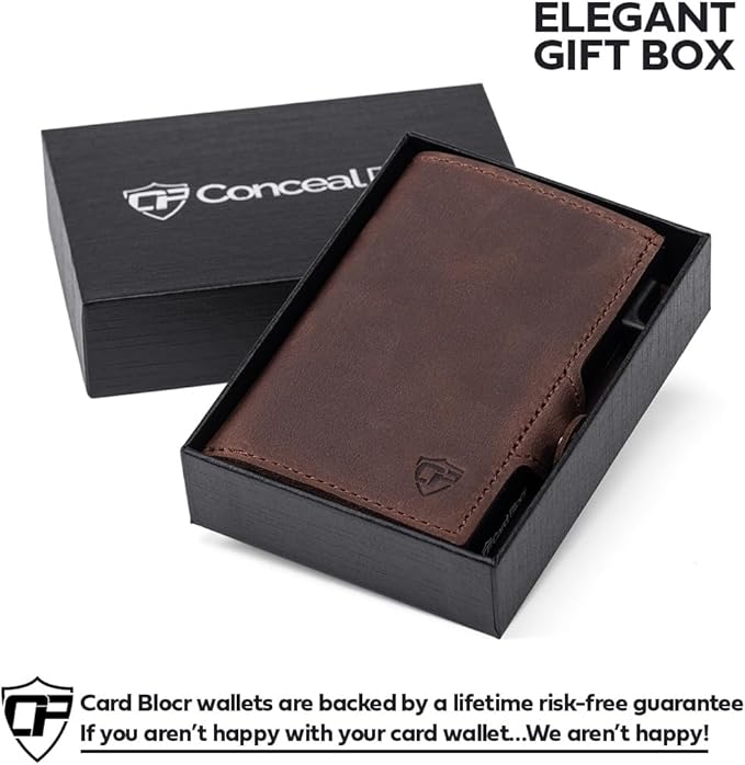 Conceal Plus Card Blocr Magnetic iPhone Wallet - Pop Up Magsafe Wallet, Ultra-Thin Metal Card Holder for iPhone 15/14/13/12 Series & Phone Case with MagSafe with RFID Blocking Security