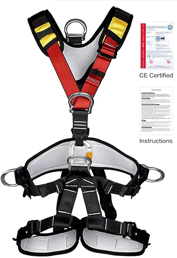 HeeJo Climbing, Safety Safe Seat Belt for Outdoor Tree Climbing, Outward Band Expanding Training Large Size,Climbing Gear