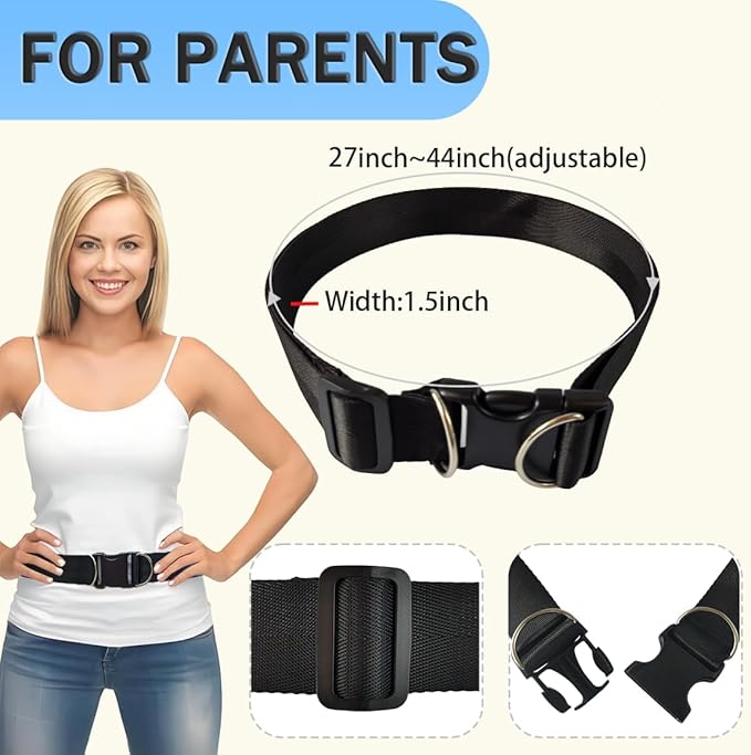 Upgraded Child Waist Harness for Kids with Autism,Special Needs,ADHD,Older Children Ages 3-12,Adjustable Waist Tether for Hands-Free Safety Walking,Walking Harness with Grab Handle Keeps Kids Safe