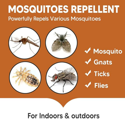 Mosquito Repellent Outdoor for Patio, Mosquito Barrier, Mosquito Repellent Indoors, Mosquito Deterrent, Natural Mosquito Repellant, Mosquito Control, Outdoor Mosquito Repellant -8P